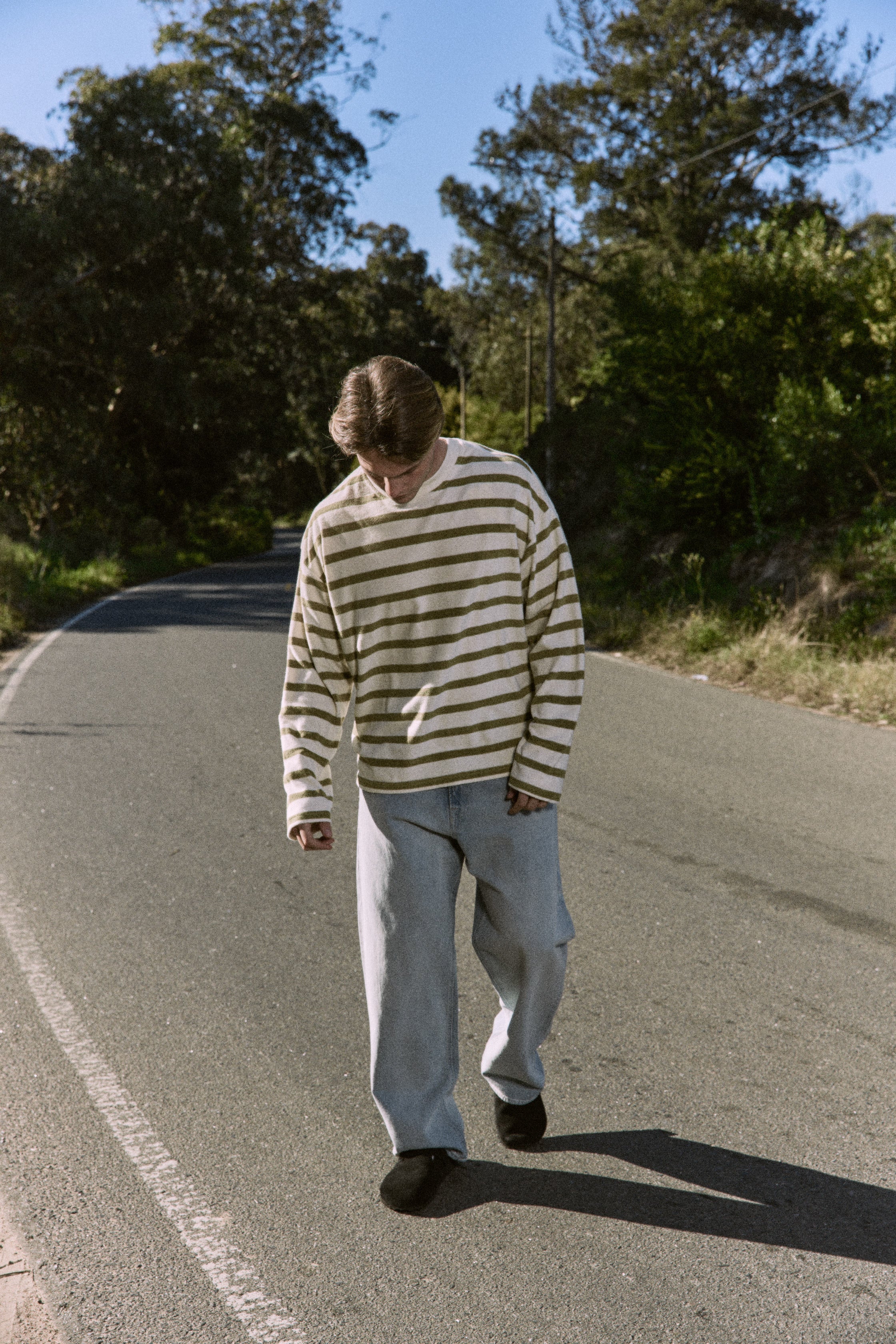 BUZO OVERSIZE RAYAS ACAPULCO - Cedar