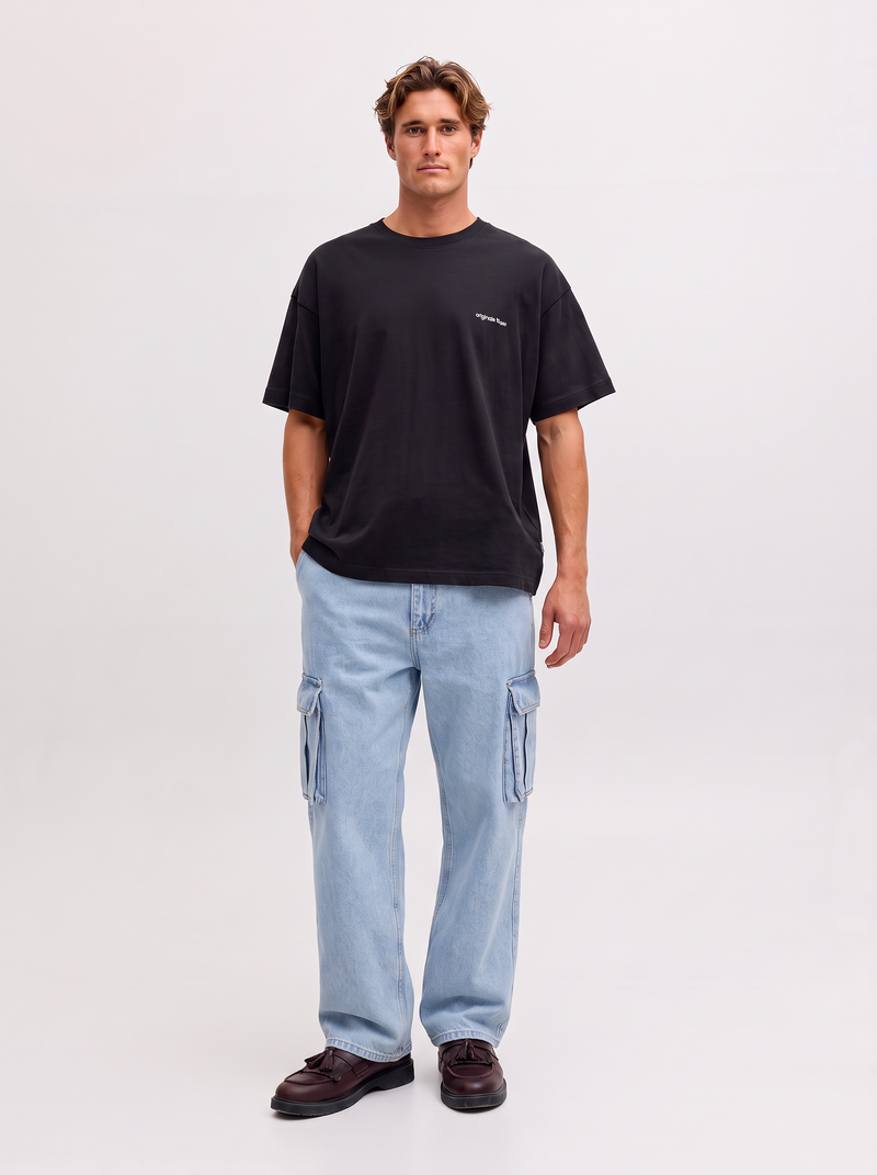 JEAN CARGO EDDIE - Blue Denim - null