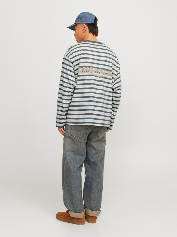 Product CAMISETA SLINGTON CREW-Stormy Weather Stripes:ANTIQUE WHITE - Image 11