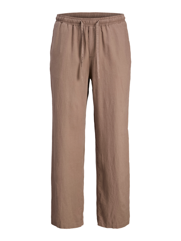 Product PANTALÓN LINO PAROS - Deep Taupe - Image 1