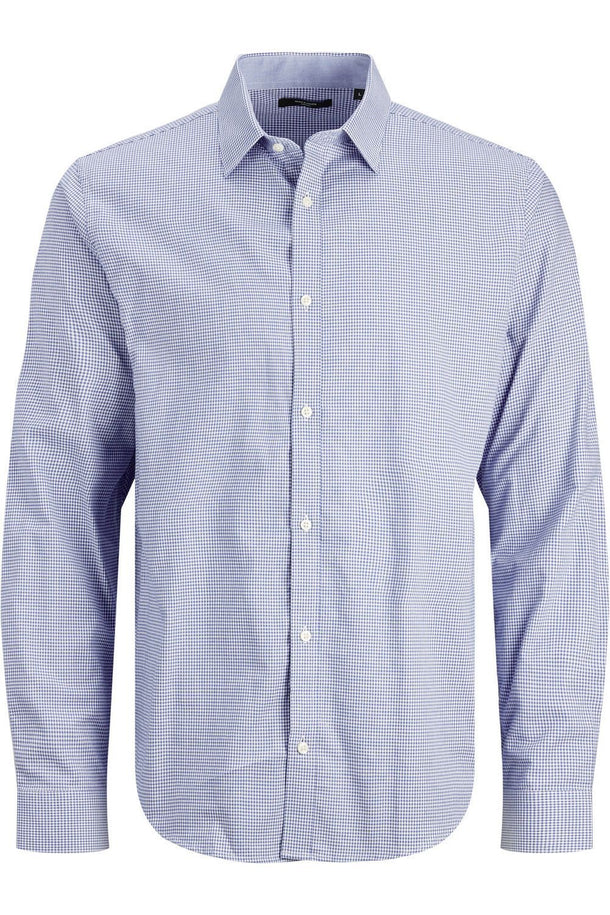 Product CAMISA BELFAST - Sky Blue Checks:COMFORT FIT - Image 1