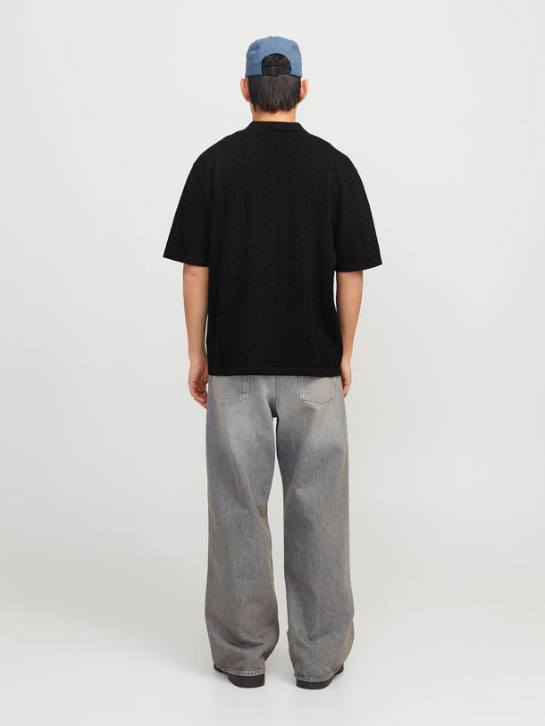 Product POLO LOOSE TEJIDO RAYAS TYLER - Black - Image 4