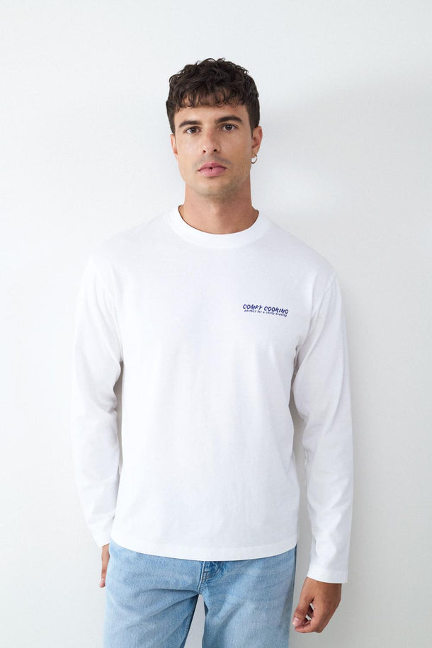 Product CAMISETA MANGA LARGA PICNIC-White - Image 1