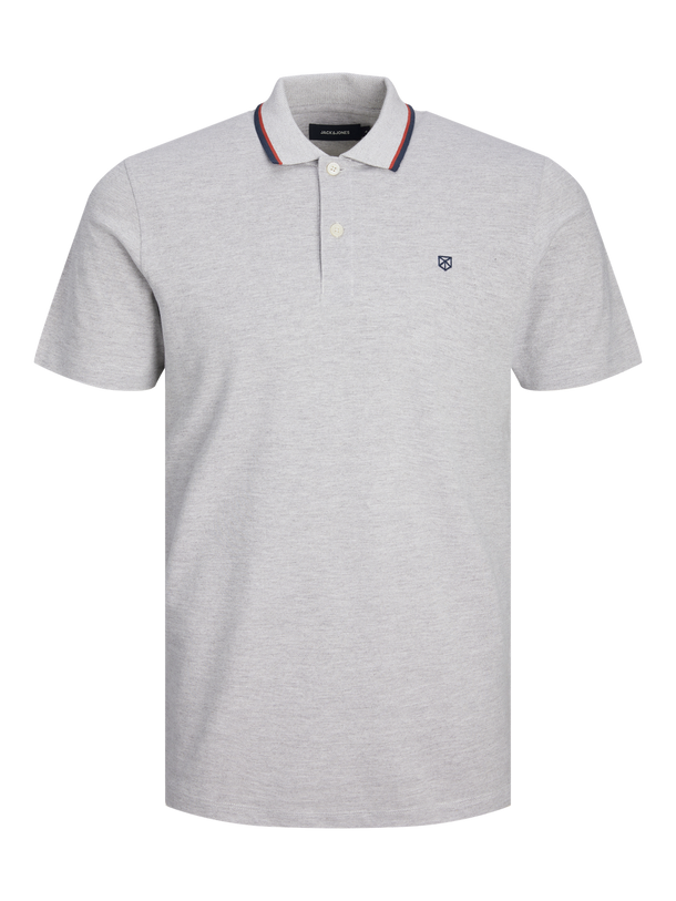 Product CAMISETA POLO PAULOS - Light Grey Melange Fit:SLIM - Image 1