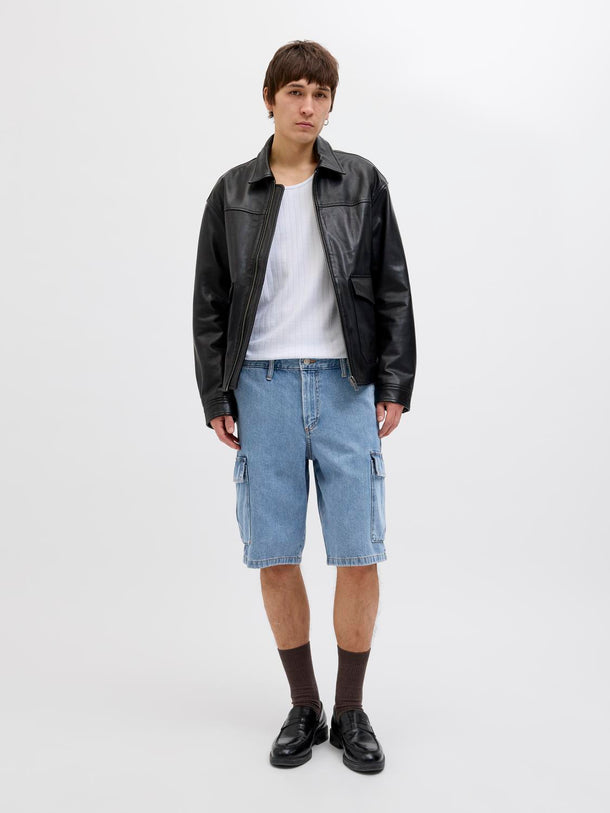 Product BERMUDA CARGO DE JEAN TIRO MEDIO BILL 764 - Light Blue Denim - Image 7