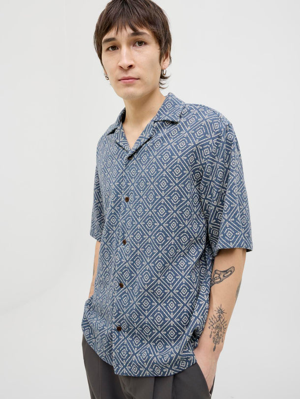 Product CAMISA RELAXED ESTAMPADA VINCENT - Bering Sea Fit:RELAXED FIT - Image 6