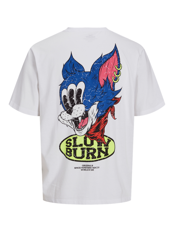 Product CAMISETA COMPACT-Bright White Print:SLOW BURN - Image 1