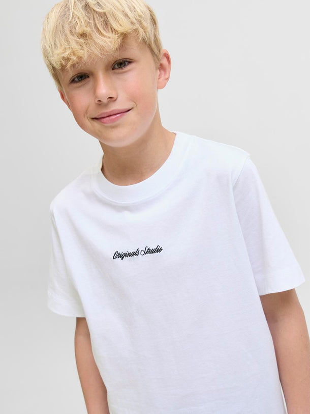 Product CAMISETA RELAXED BORDADA NORREBRO JNR - Bright White - Image 3