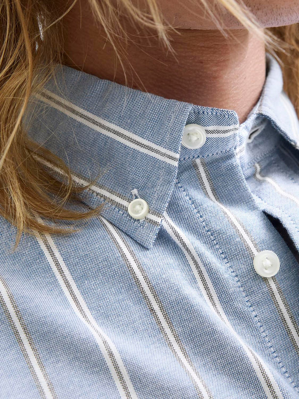 Product CAMISA BROOK OXFORD-Goblin Blue Stripes:SLIM FIT - Image 2