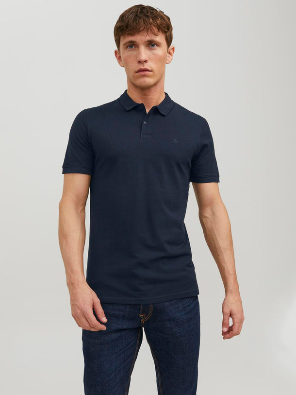 Product CAMISETA POLO BASIC - Navy Blazer Detail:SLIM FIT - Image 1