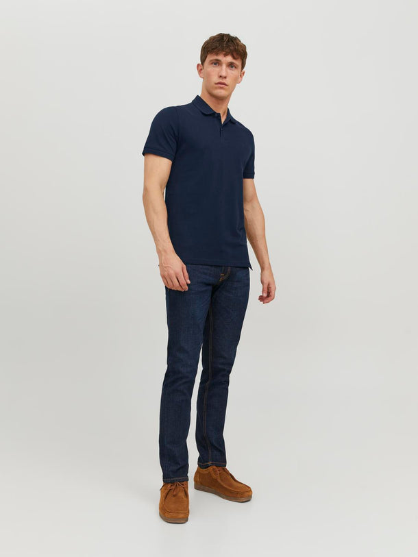 Product CAMISETA POLO BASIC - Navy Blazer Detail:SLIM FIT - Image 2