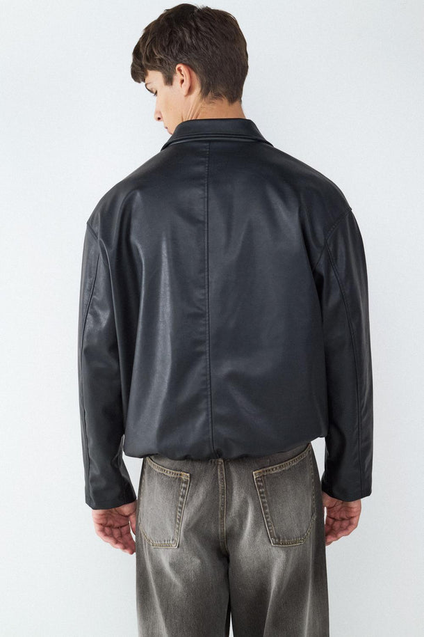 Product CAMPERA EFECTO CUERO-Black - Image 3
