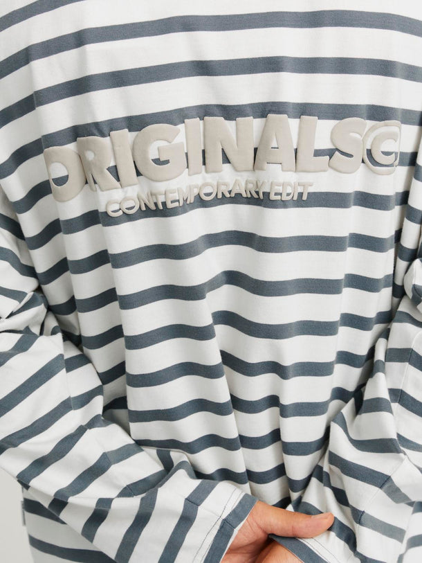 Product CAMISETA SLINGTON CREW-Stormy Weather Stripes:ANTIQUE WHITE - Image 3