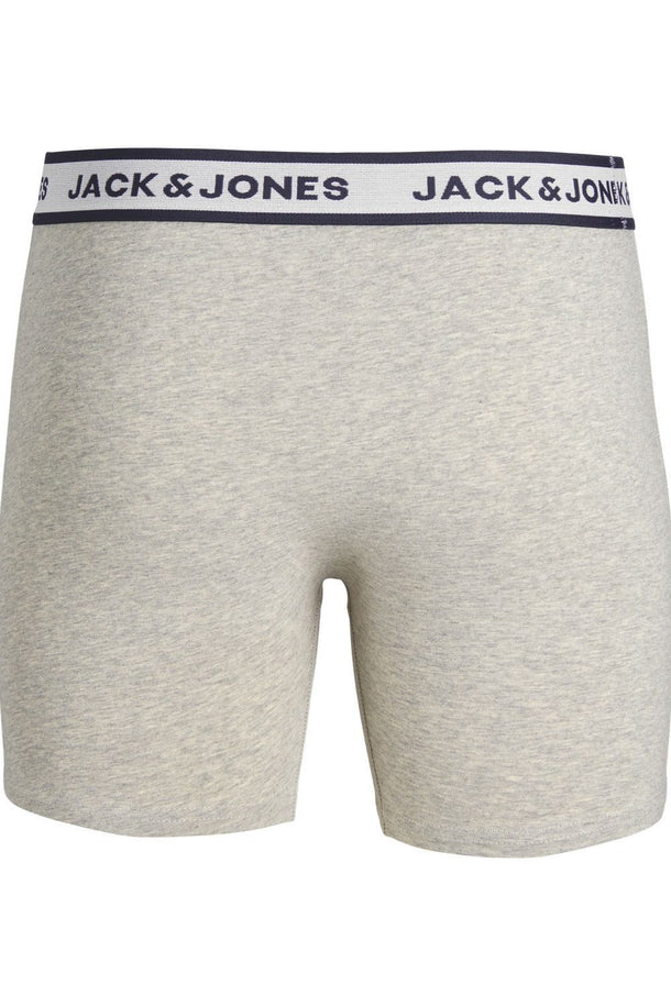 Product BOXER PACK SOLID - Light Grey Melange Pack:White - Navy Blazer - Image 5