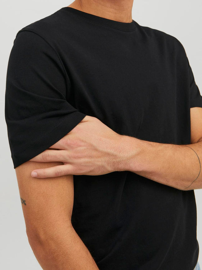 Camiseta Basica Hombre Algodon Camiseta Hombre Verano Camiseta Básica Jack & Jones Para Hombre - Manga Corta, Cuello Redondo, Tallas S A XXL, Varios Colores Camisetas Verano Hombre Camiseta Talla Grande 5xl