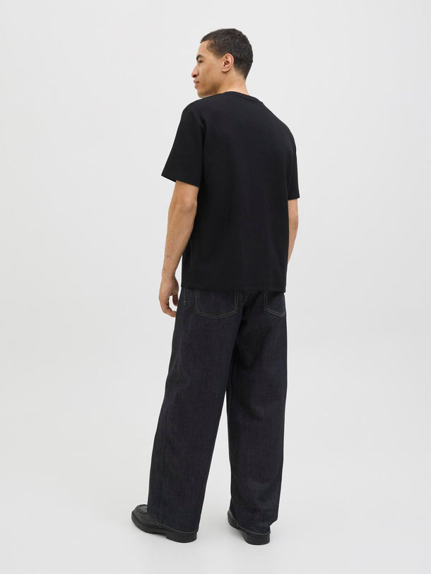 Product CAMISETA RELAXED CON TEXTURA AUSTIN-Black - Image 4