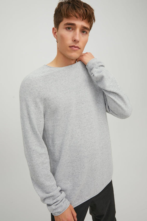 Product SWEATER HILL - Light Grey Melange - Image 3