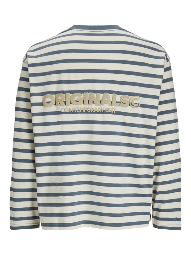 Product CAMISETA SLINGTON CREW-Stormy Weather Stripes:ANTIQUE WHITE - Image 1