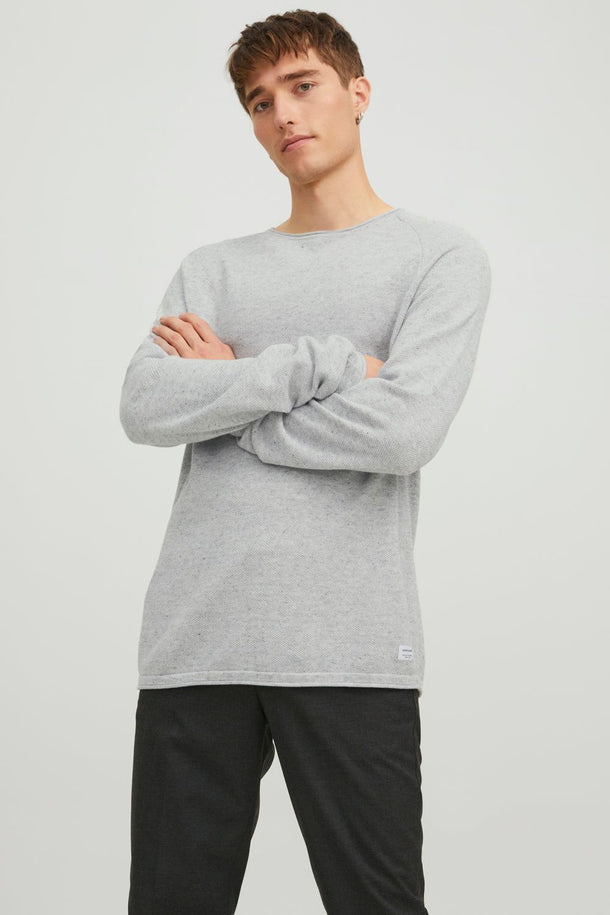 Product SWEATER HILL - Light Grey Melange - Image 1