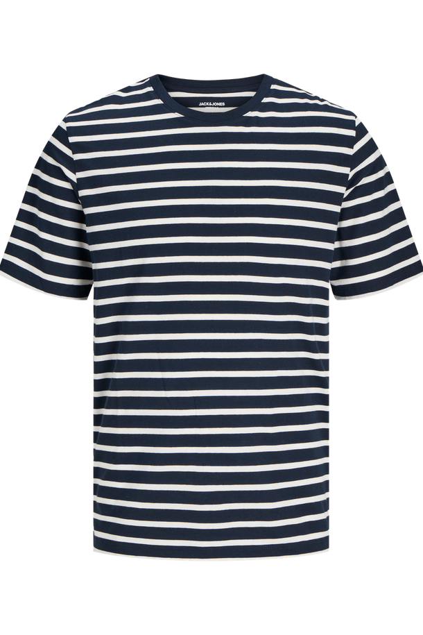 Product CAMISETA ORGANIC - Navy Blazer Stripes:CLOUD DANCER - Image 1