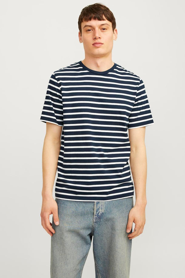 Product CAMISETA ORGANIC - Navy Blazer Stripes:CLOUD DANCER - Image 5