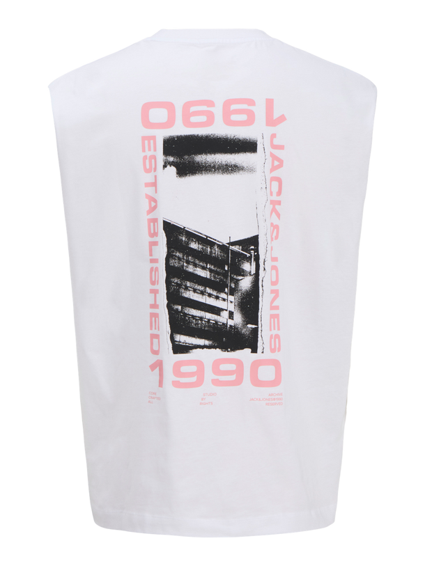 Product MUSCULOSA LOOSE ESTAMPADA SAGO JNR - Bright White - Image 6