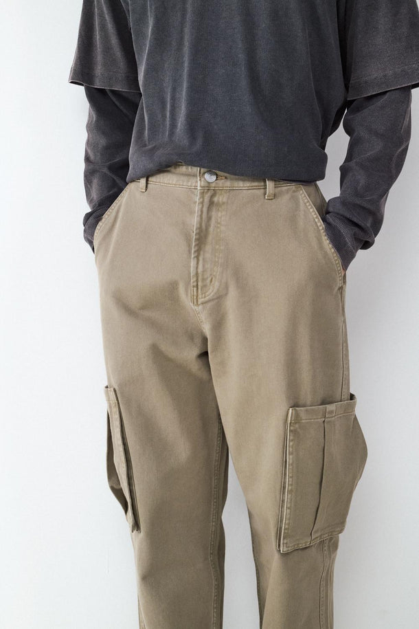 Product PANTALÓN CARGO STRAIGHT BMK-Khaki - Image 4