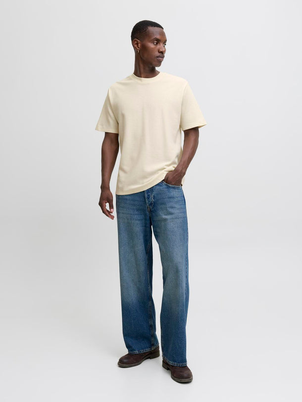 Product CAMISETA RELAXED CON TEXTURA AUSTIN-Antique White Detail:MELANGE - Image 2
