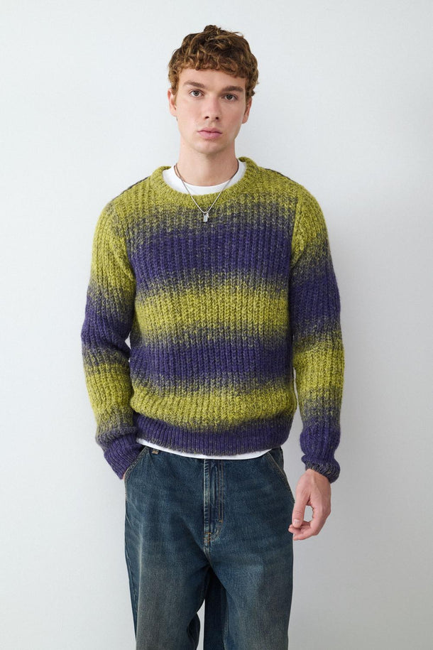 Product SWEATER CUELLO REDONDO TIE-DYE BMK-Green Banana - Image 1