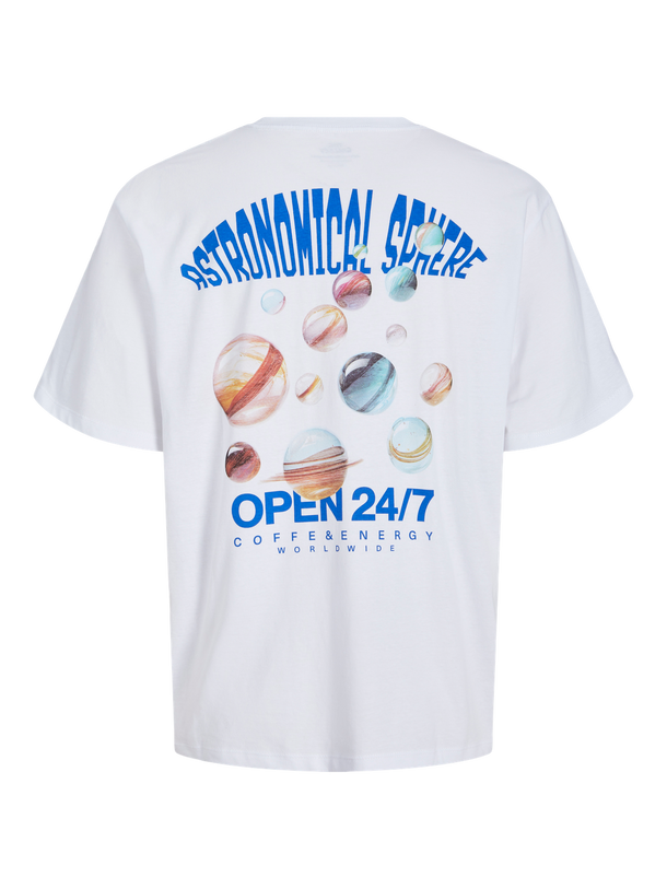 Product CAMISETA LOOSE ROVE JNR-Bright White Print:PLANETS - Image 2