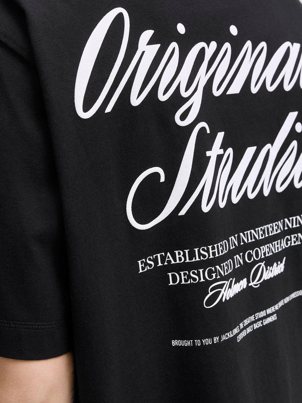 Product CAMISETA LOOSE ESTAMPADA NORREBRO-Black - Image 7