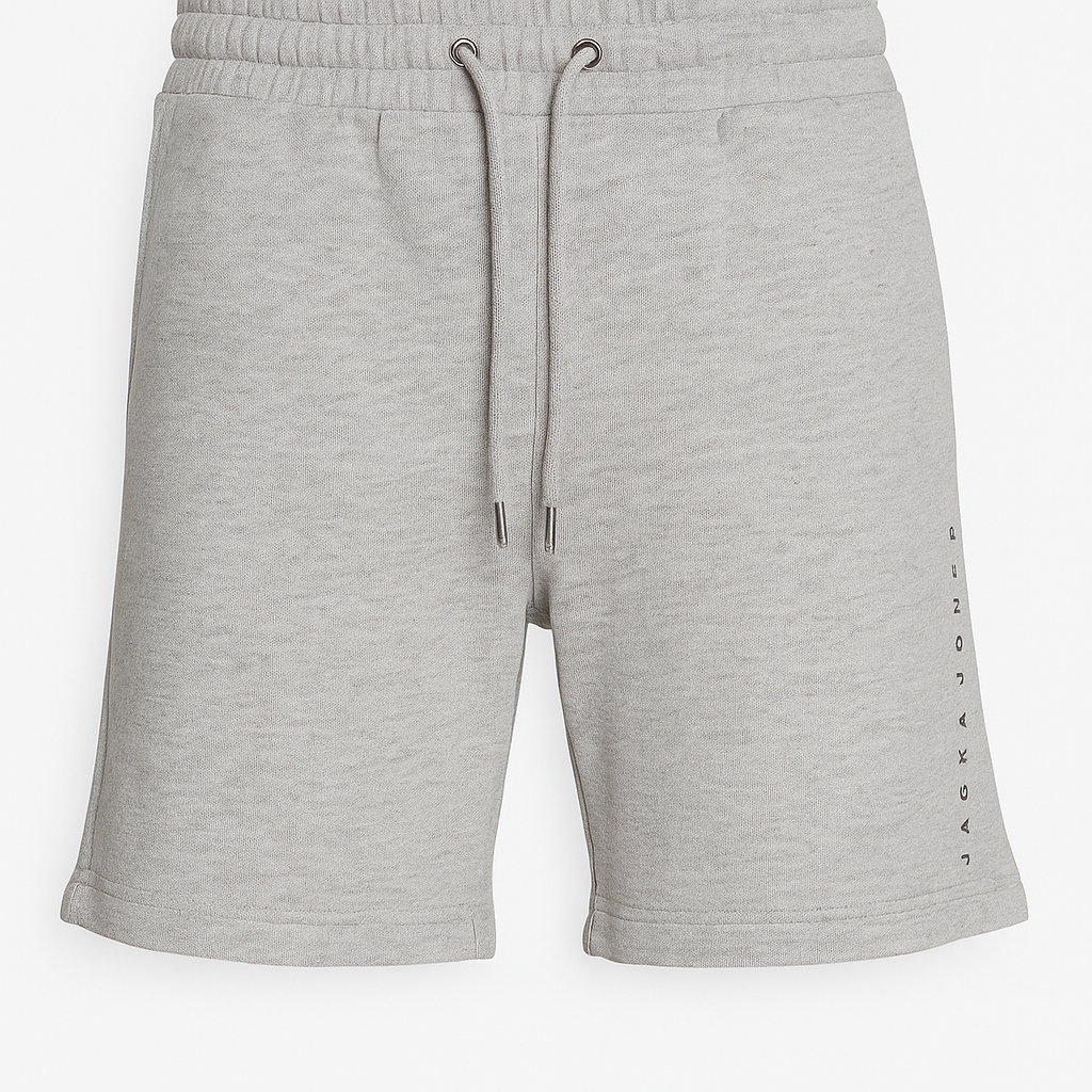 SHORT JOGGING GORDON - Light Grey Melange