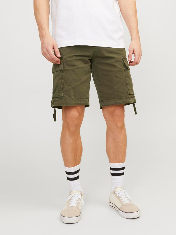 Product SHORT CARGO TUCKER-Olive Night Detail:SOLID - Image 5