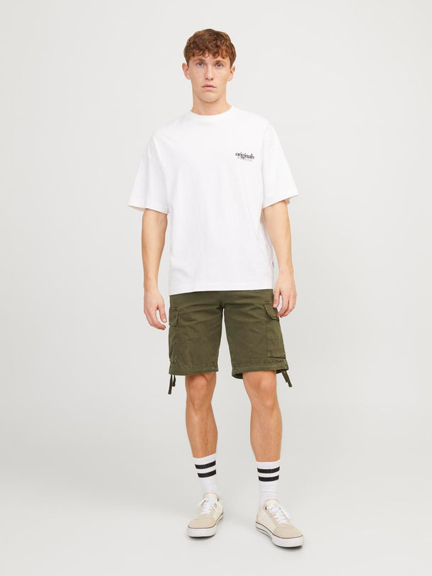 Product SHORT CARGO TUCKER-Olive Night Detail:SOLID - Image 6