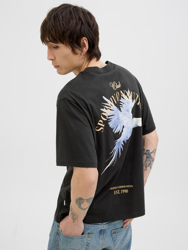 Product CAMISETA LOOSE ESTAMPADA HYDRA-Black - Image 3