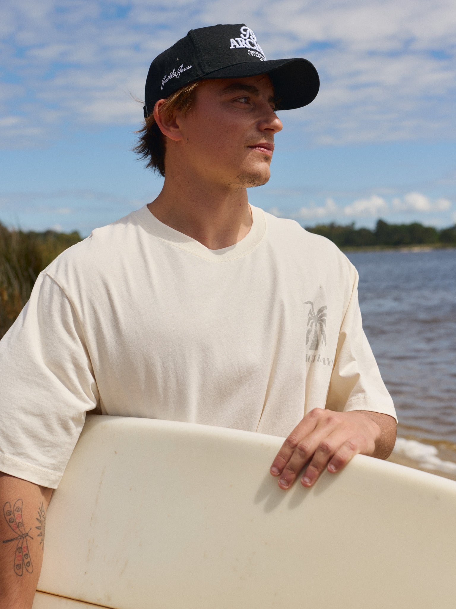 CAMISETA SLOW WAVES-Antique White