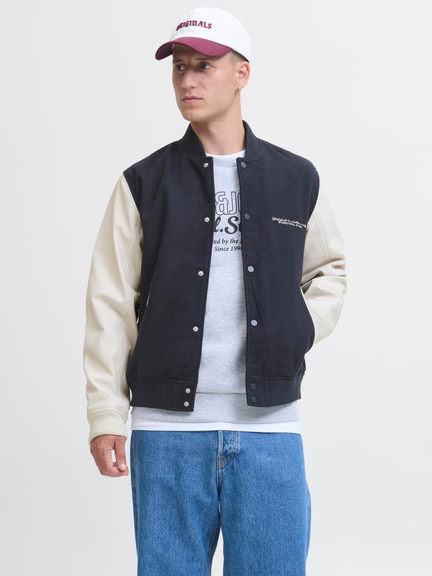 Product CAMPERA BOMBER ROSS-Sky Captain Detail:ANTIQUE WHITE SLEEVES - Image 1