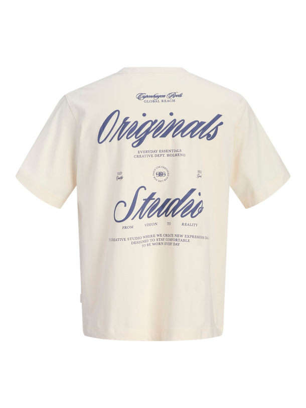 Product CAMISETA RELAXED BORDADA NORREBRO JNR - Antique White Print:AW 26 - Image 6