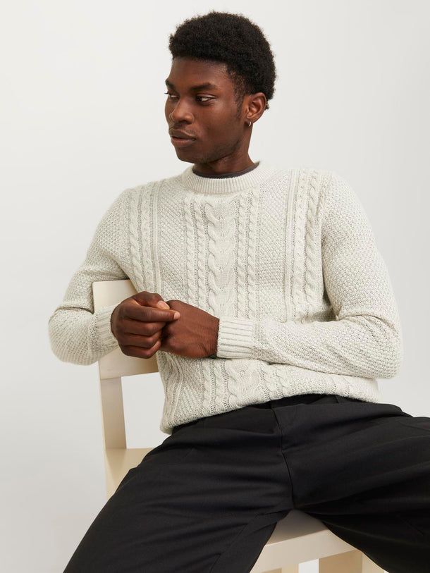 Product SWEATER CRAIG - White Melange - Image 6