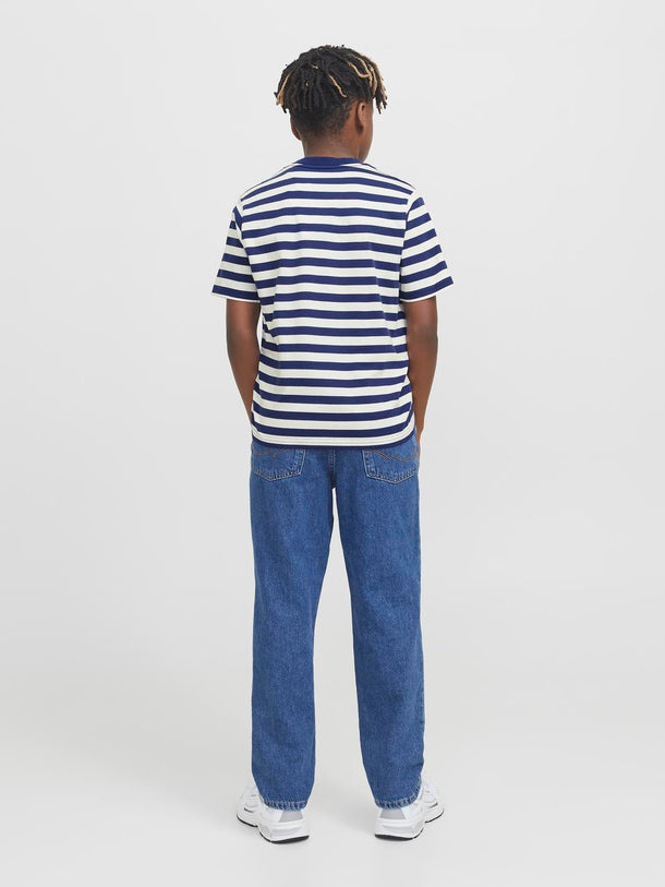 Product CAMISETA VESTERBRO NEWTON JNR - Ocean Cavern Stripes:CLOUD DANCER - Image 3