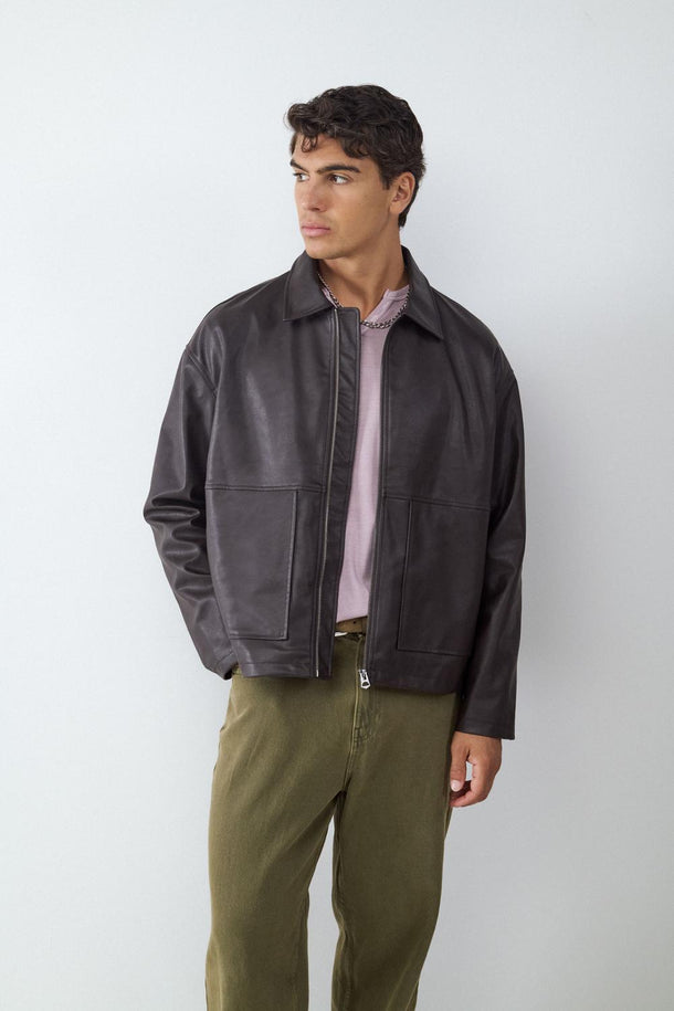 Product CAMPERA EFECTO CUERO-Coffee Bean - Image 1