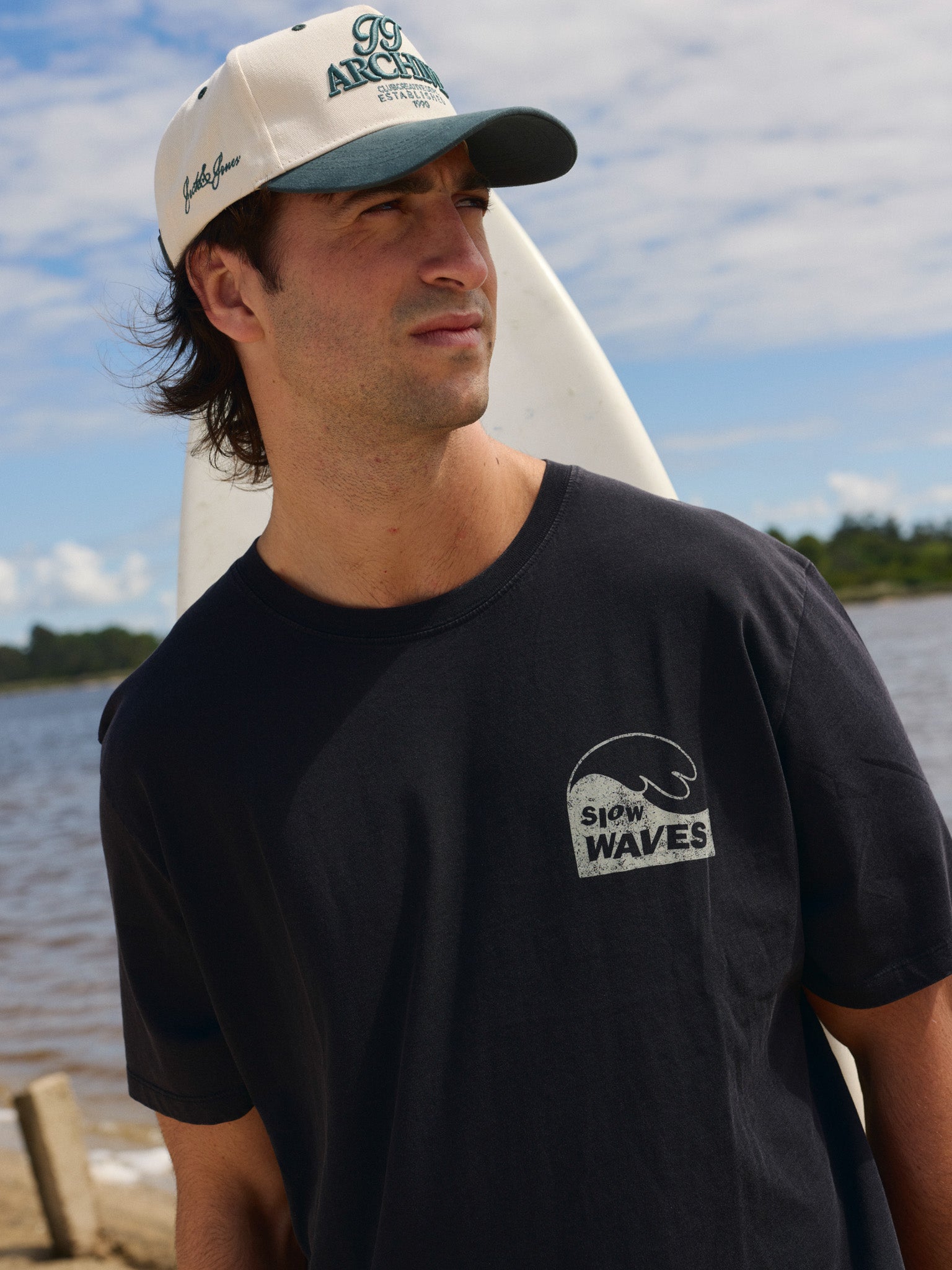 CAMISETA SLOW WAVES-Black