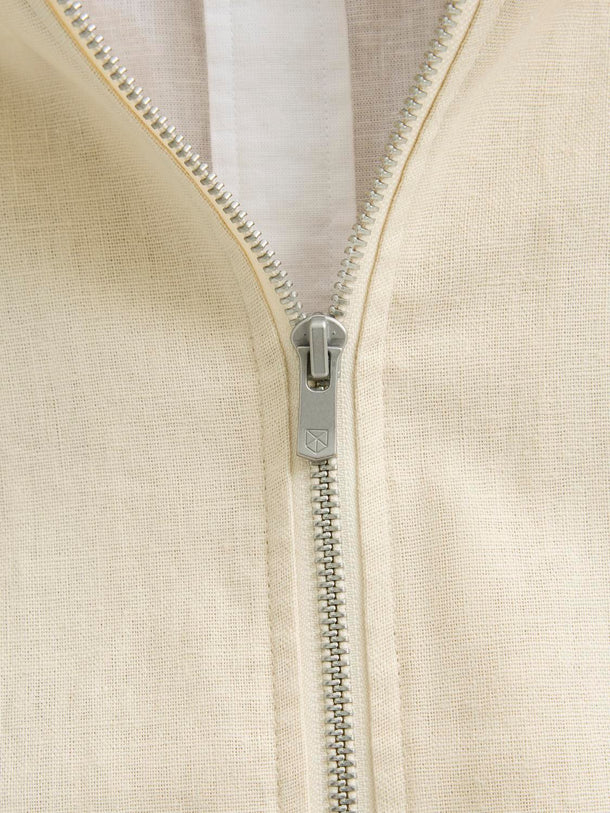 Product CAMPERA DE LINO LEISTER-Whitecap Gray - Image 2