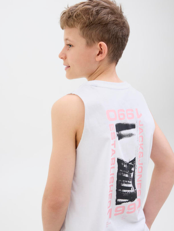 Product MUSCULOSA LOOSE ESTAMPADA SAGO JNR - Bright White - Image 2