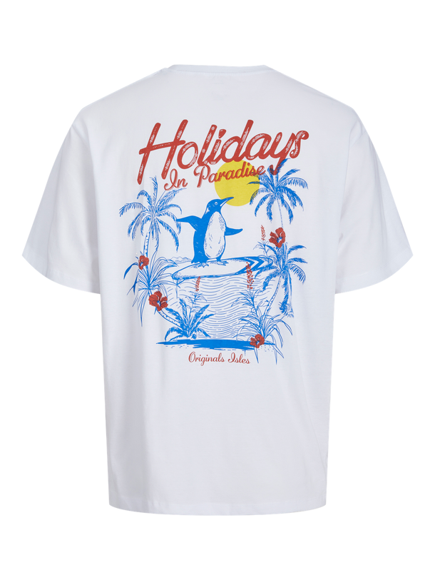 Product CAMISETA LOOSE ESTAMPADA WOWIE JNR - Bright White Print:HOLIDAYS - Image 1