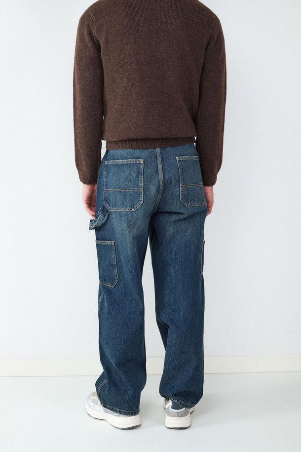 Product JEAN RELAXED CARPENTER BMK-Vintage Dark Blue Denim - Image 3