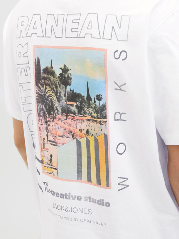 Product CAMISETA RELAXED ESTAMPADA ALMERIA - Bright White - Image 3