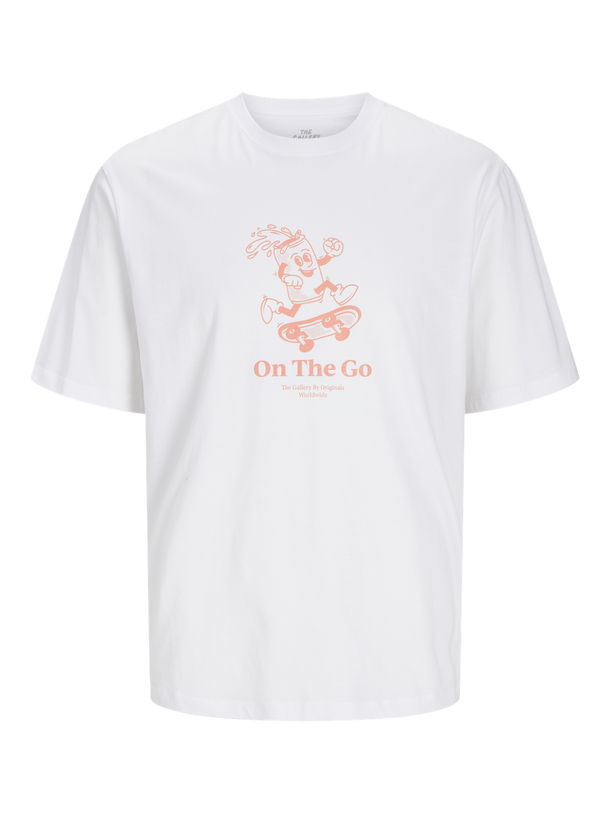 Product CAMISETA GAME - Bright White Print:ORANGE PRINT - Image 5