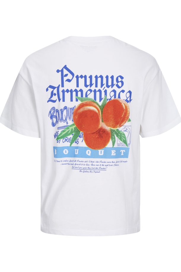 Product CAMISETA BOUQUET - Bright White Print:PEACH - Image 2