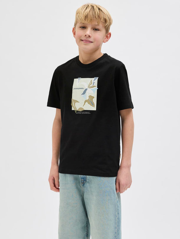 Product CAMISETA REGULAR ESTAMPADA ALMERIA JNR - Black - Image 2